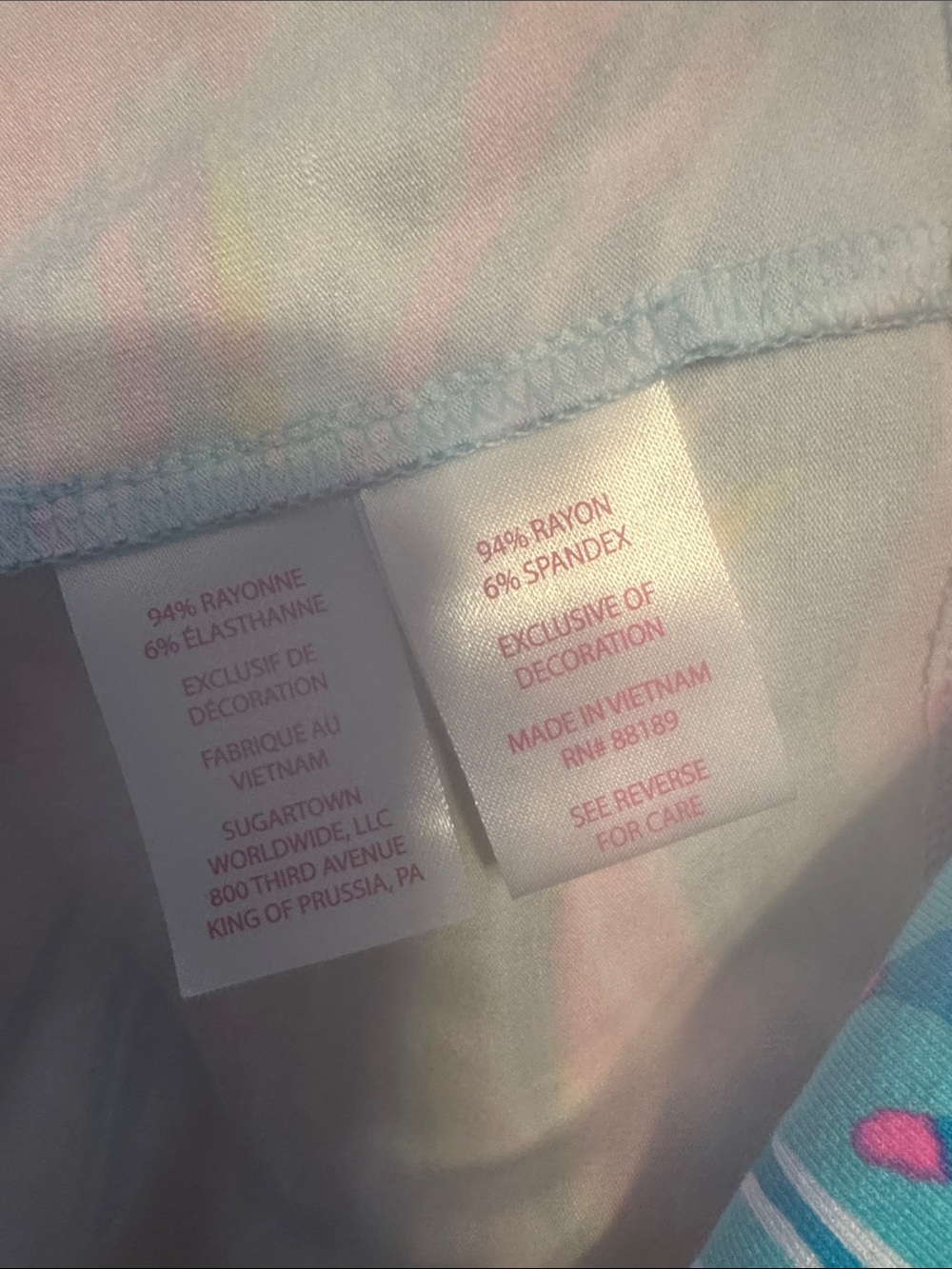 Like new, Lilly Pulitzer Pink Teal Multi-Print dress - Picture 6 of 6